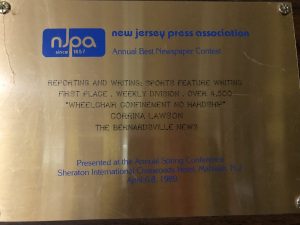 New Jersey Press Association Award